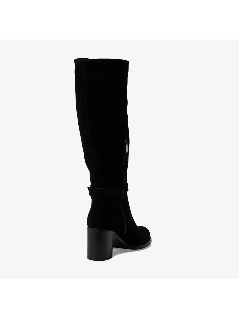 NWT La Canadienne Paul Buckled High Heel Boots, Black Size 7.5M New in Box